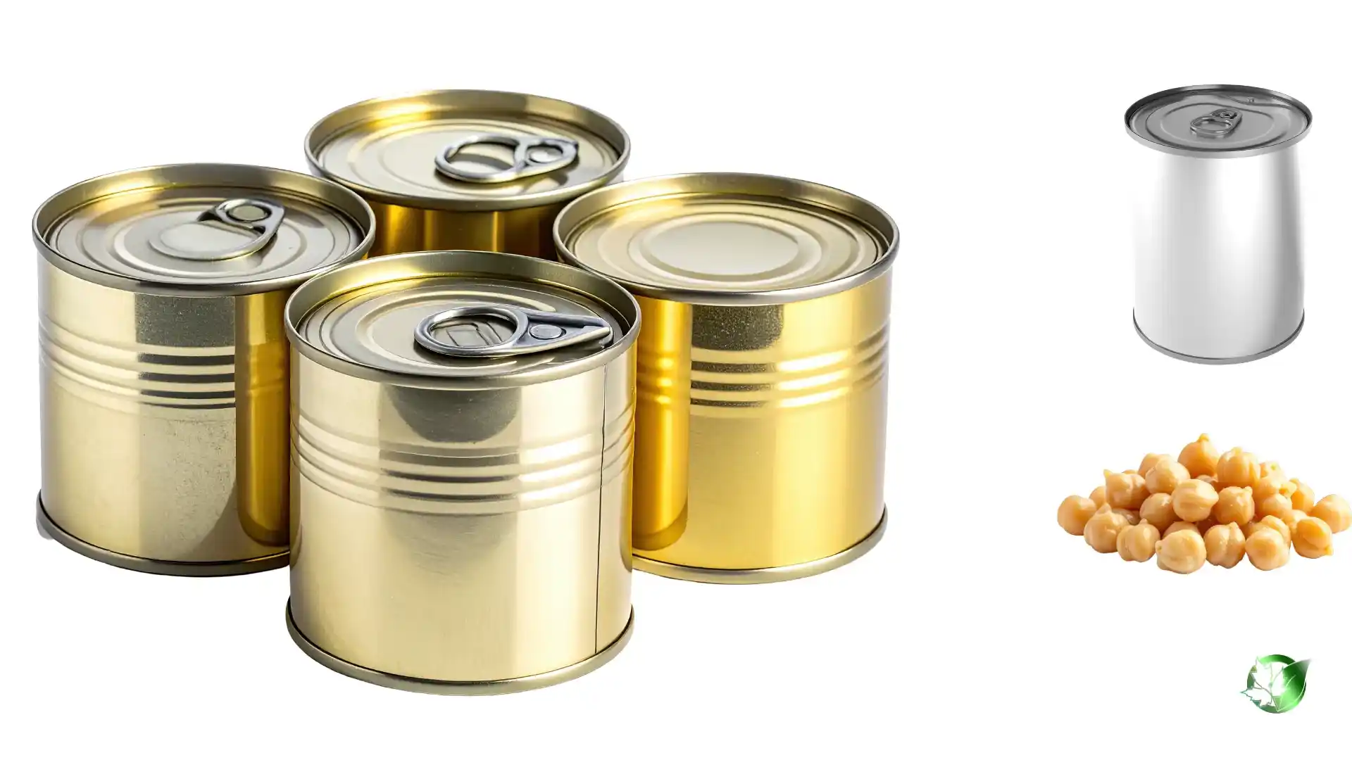 Commercial presentation of Canned Chickpeas for wholesale product evaluation and buyer review.